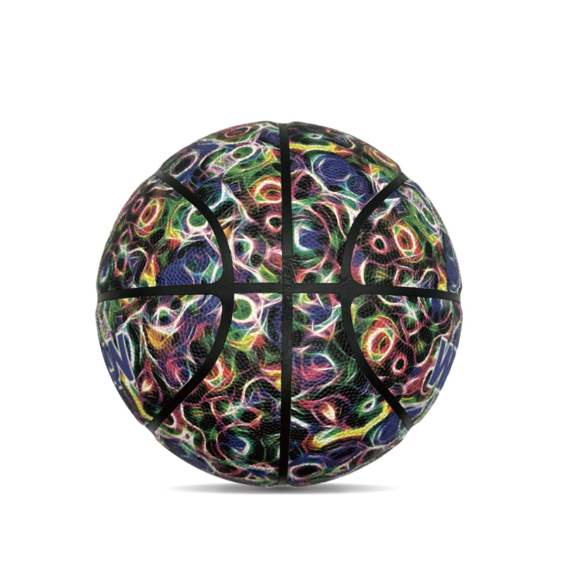 Indendørs/udendørs hygroskopicitet PU Farverig trykt sportsbasketball