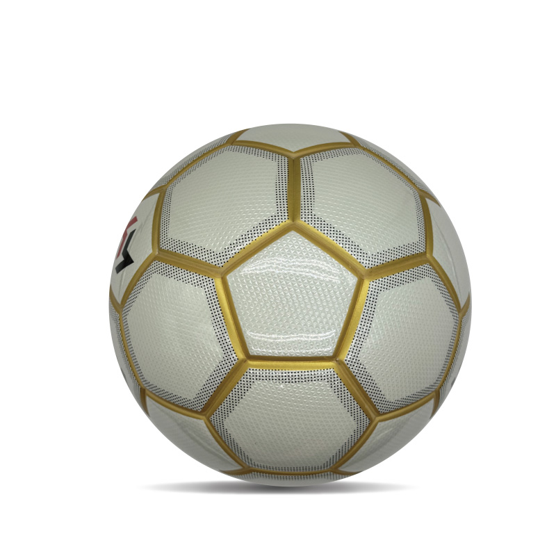 Dobbelt spejl tilpasset trykte fodbolde skinnende personaliserede fodboldbold Officiel størrelse 5