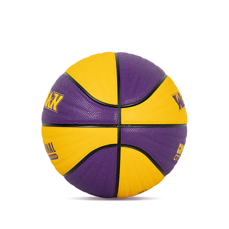 Holdbart bølgedesign Great Grip Moisture-Absorbering Pu Leather Basketball Ball Indoor/Outdoor Use