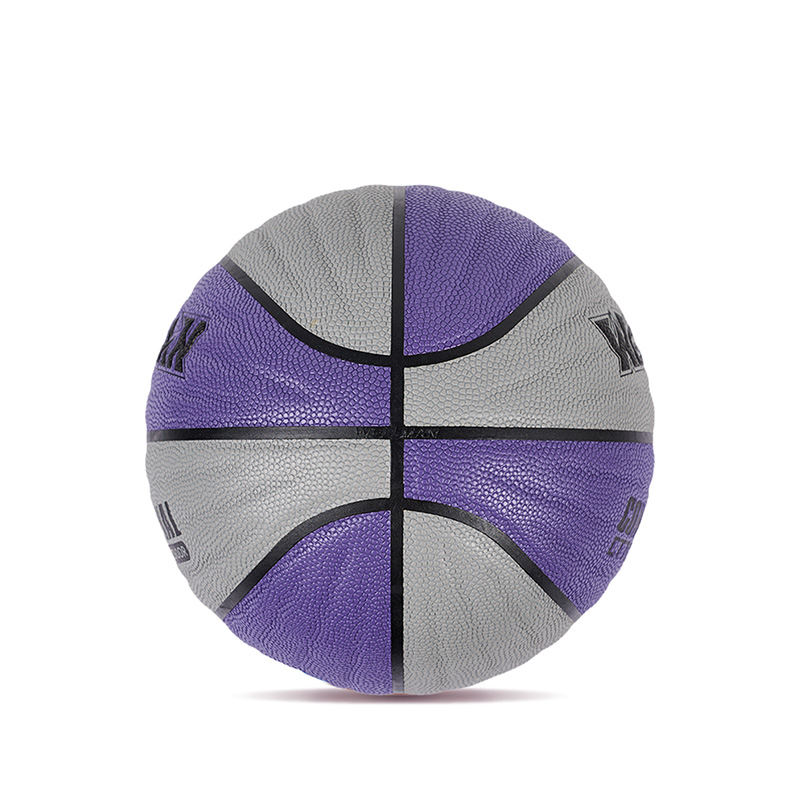 Holdbart bølgedesign Great Grip Moisture-Absorbering Pu Leather Basketball Ball Indoor/Outdoor Use